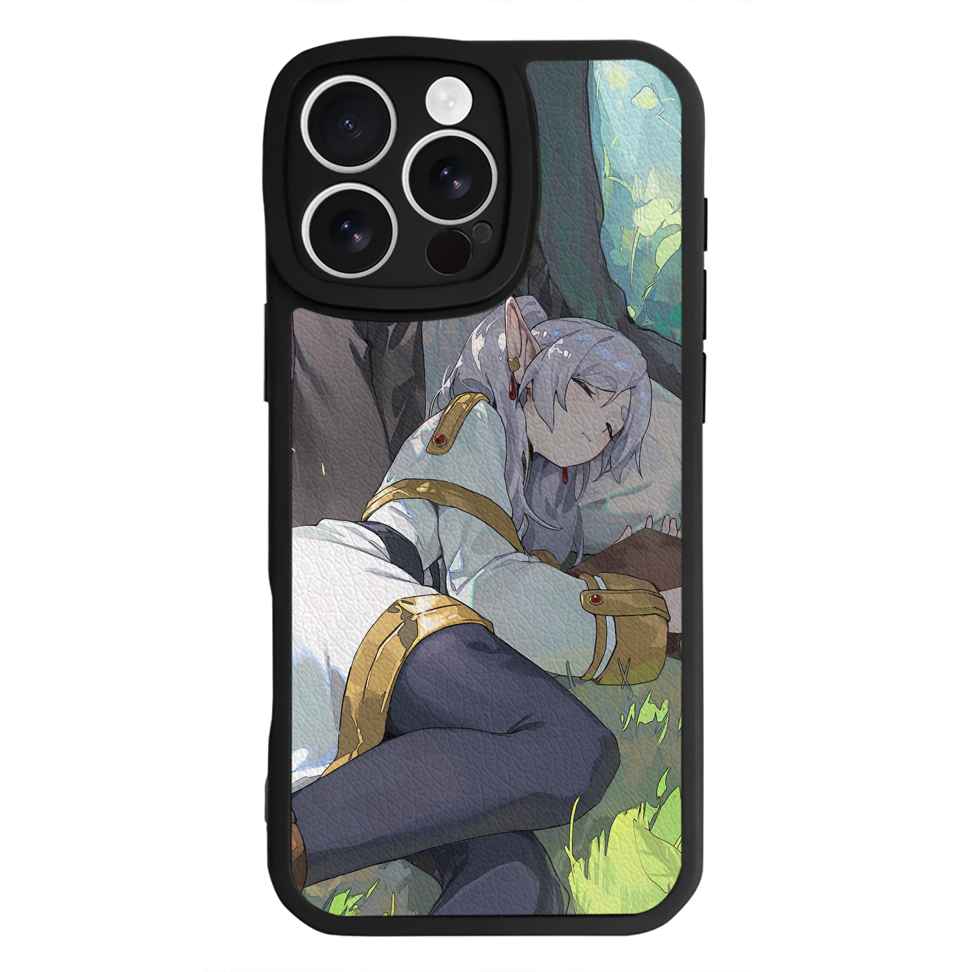 （画像用） 葬送のフリーレン Frieren 【iPhone 16シリーズ対応】シリコンスマホケース（レザー調） 材質：シリコン